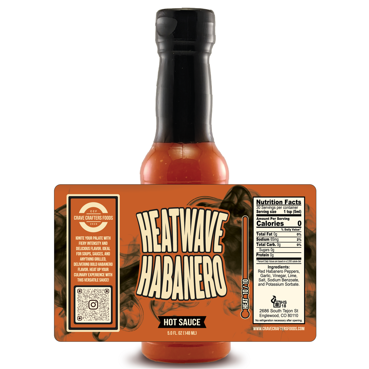 Cajun Red Habanero Hot Sauce
